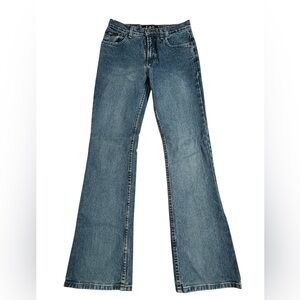 A365  Y2K  l.e.i Straight leg Medium wash jeans sz 3